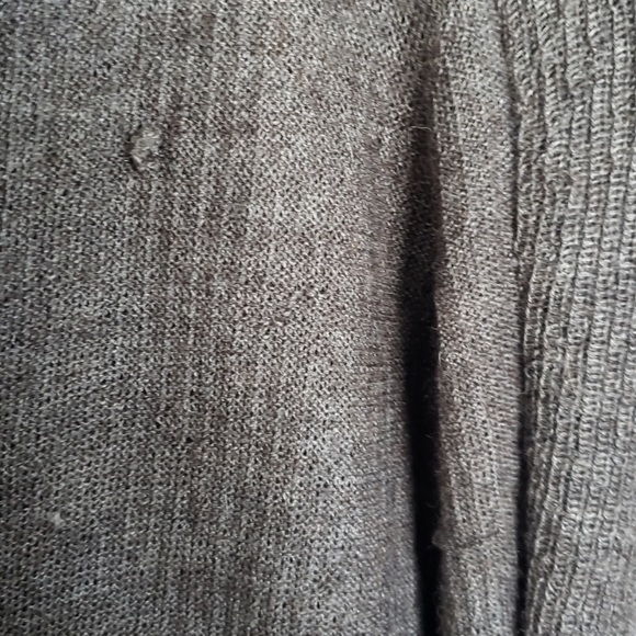 Helmut Lang Helmut Voltage draped waterfall grey Eco alpaca silk cardigan - Picture 5 of 6